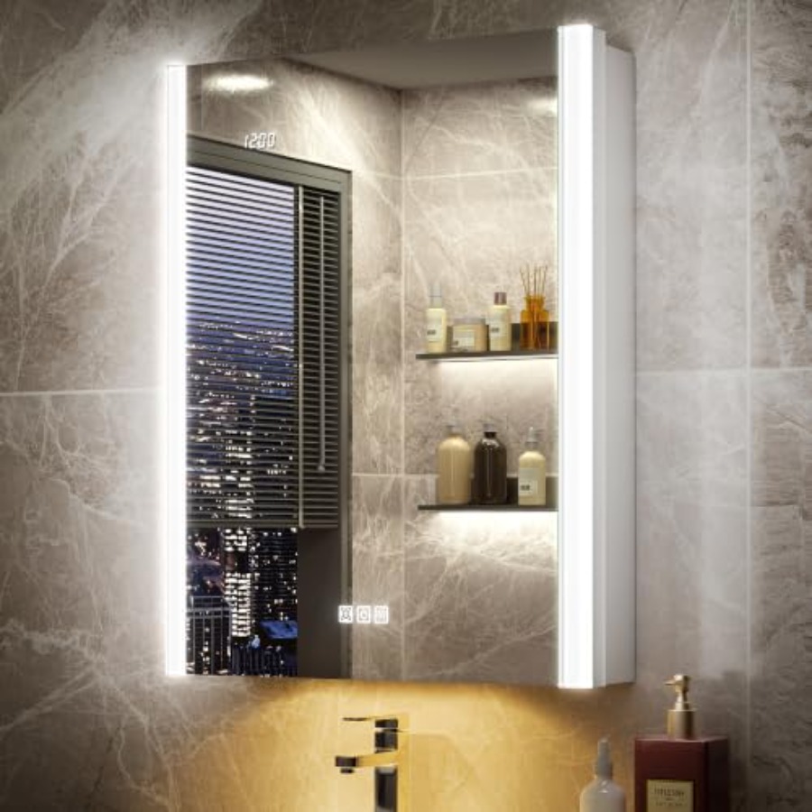 Bathroom Cabinet Mirror - Espejo de baño con luz LED,