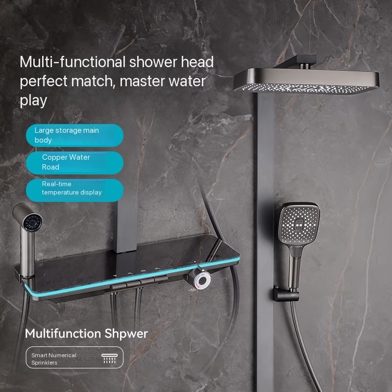 Home Office Bathroom - Juego de Ducha Completo con Luz