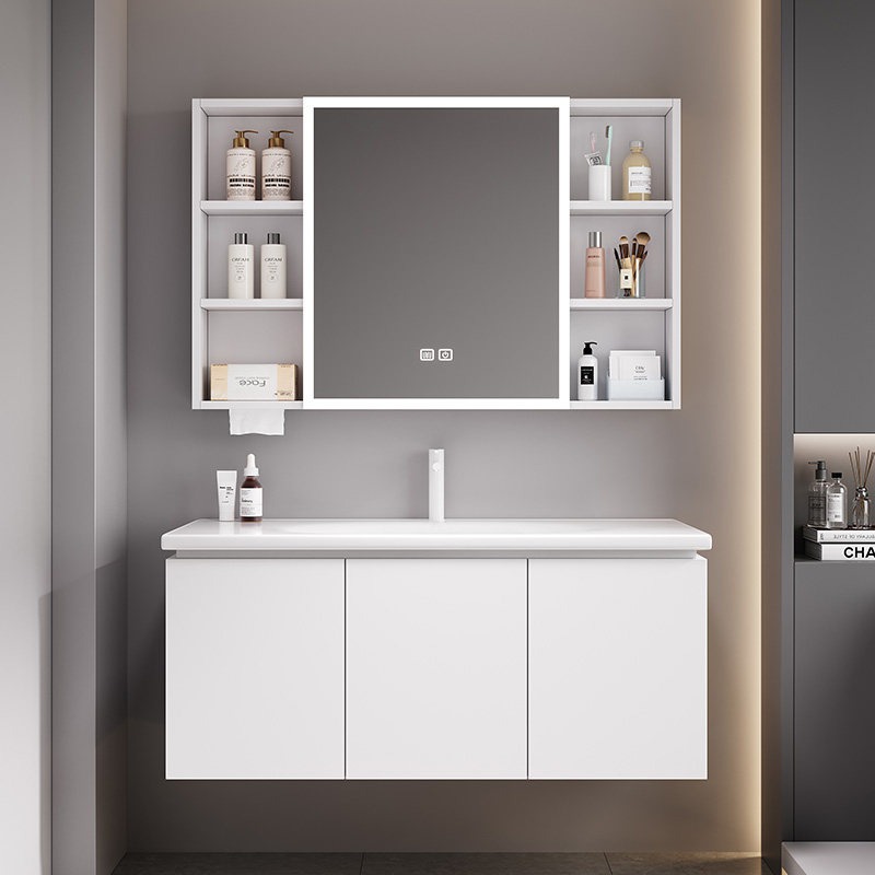 Bathroom Cabinet Mirror - Mueble de baño europeo único, tocador,