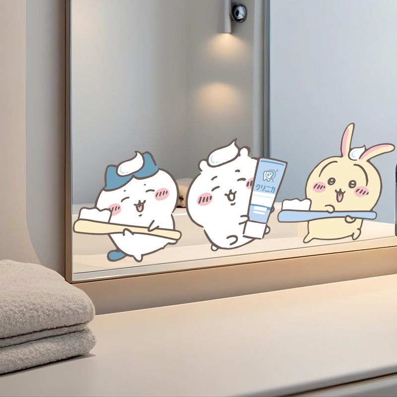 Pegatinas de Espejo Chiikawa,  - Home One Bathroom reseña y precio