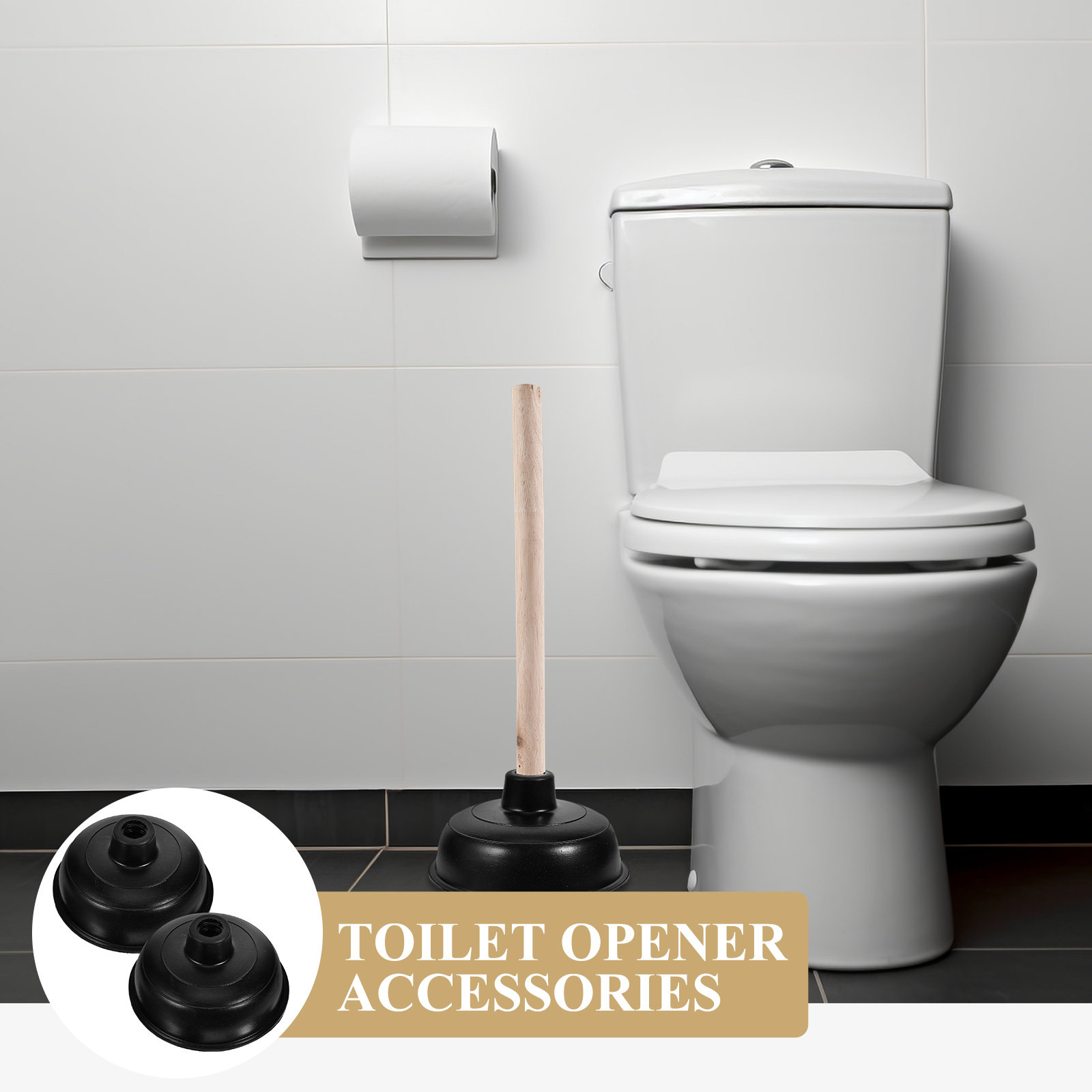 2 cabezales de goma de repuest - Plunger Toilet reseña y precio