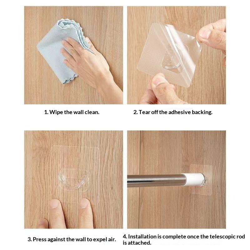 Soportes Transparentes Autoadh - Home Bathroom Decor reseña y precio