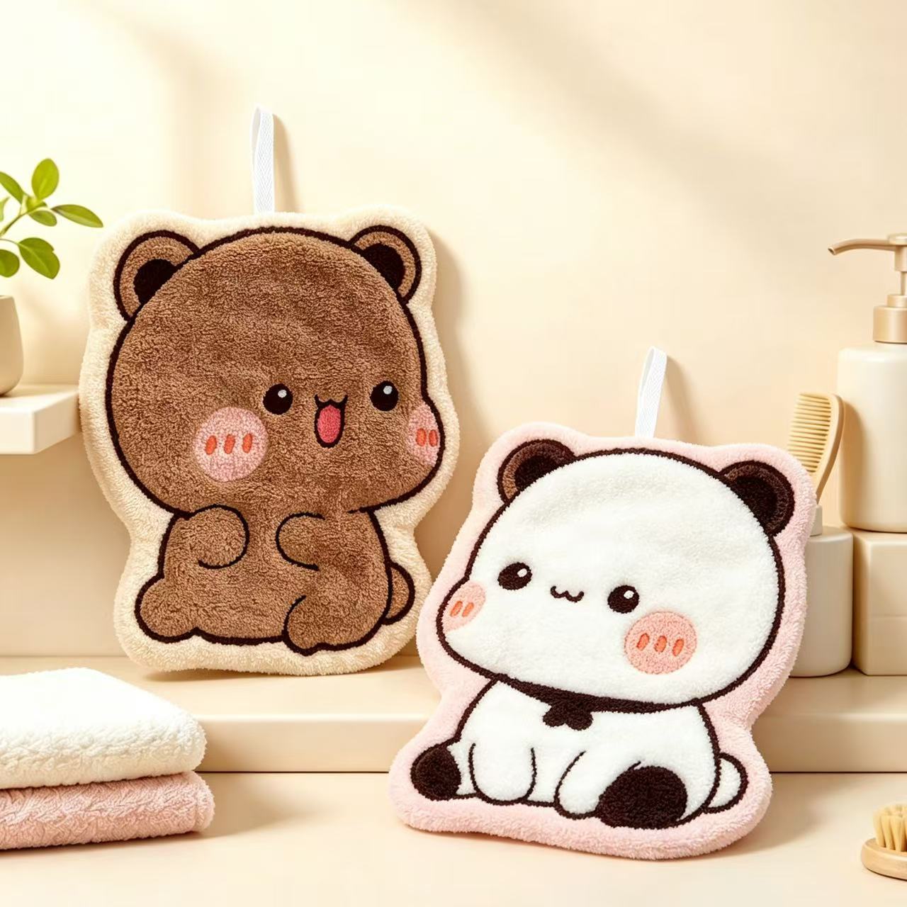 Toalla de mano con diseño de o - Home Bathroom Decor reseña y precio
