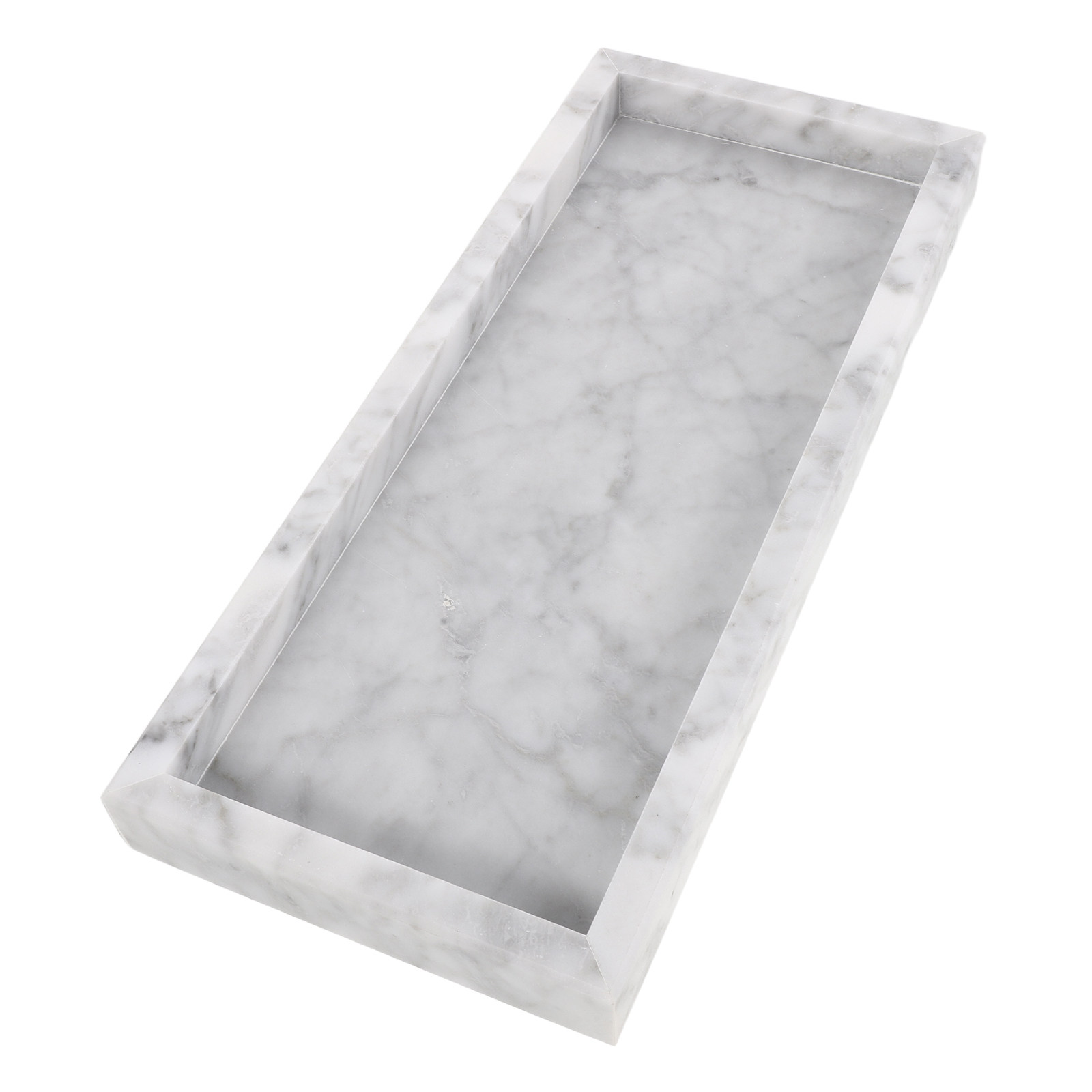 Bandeja rectangular de mármol  - Home Bathroom Decor reseña y precio