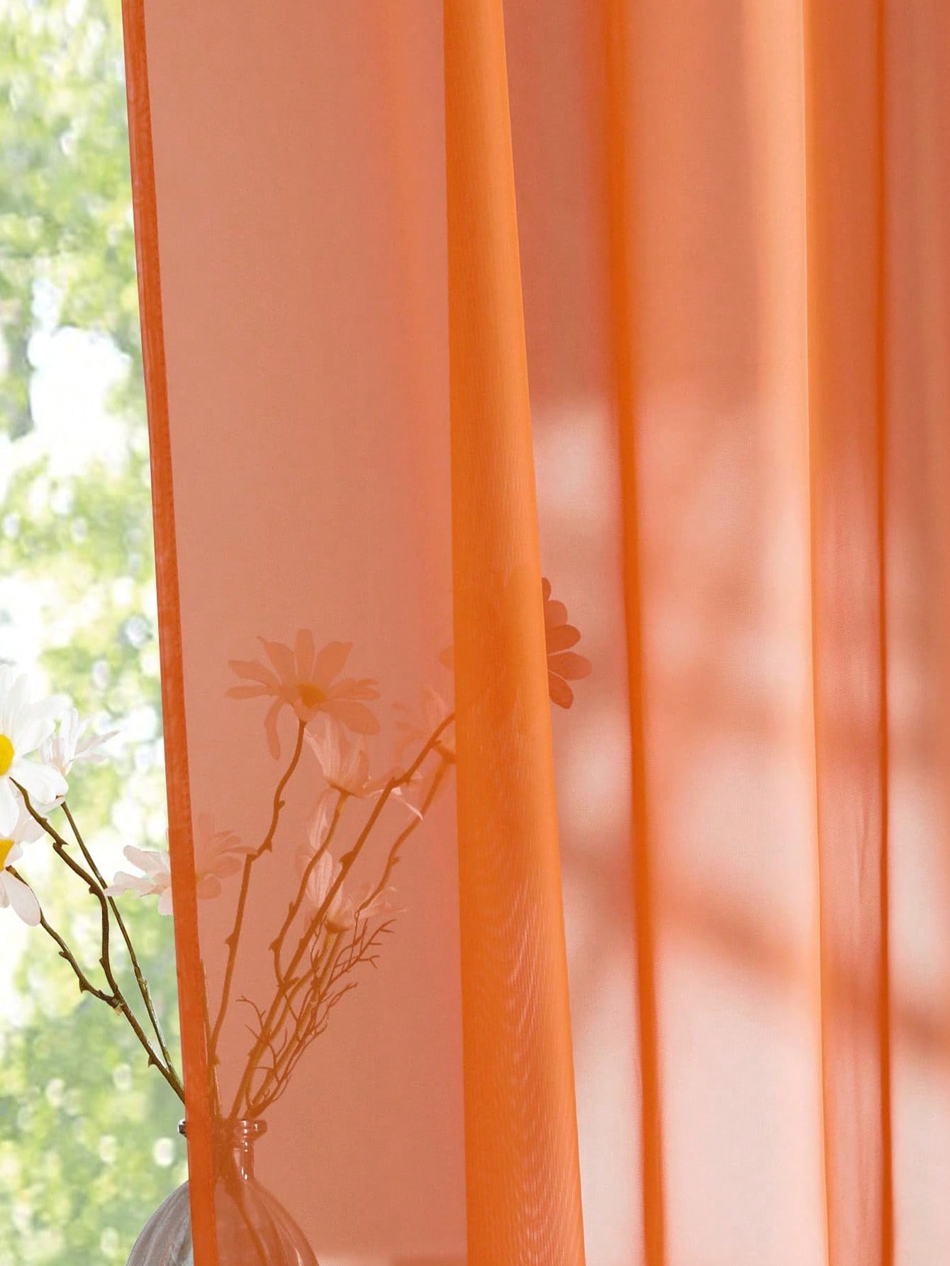 1 cortina elegante de organza  - Home Bathroom Decor reseña y precio