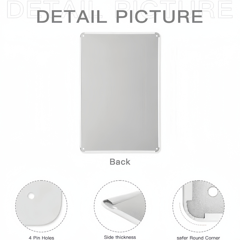 Placa decorativa metálica con  - Home Office Bathroom reseña y precio
