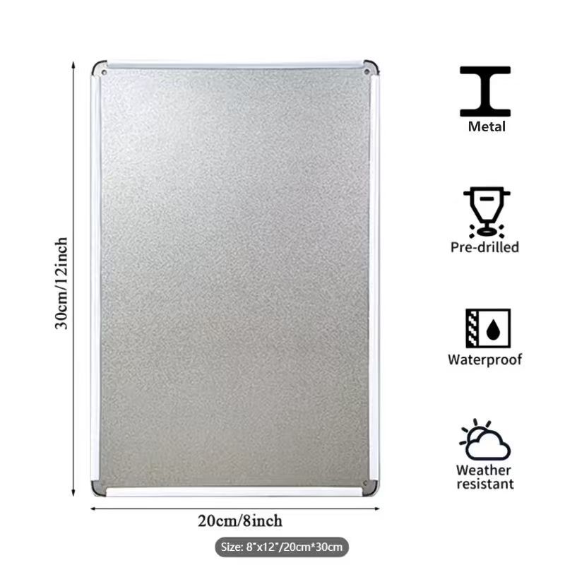 Placa decorativa metálica con  - Home Office Bathroom reseña y precio
