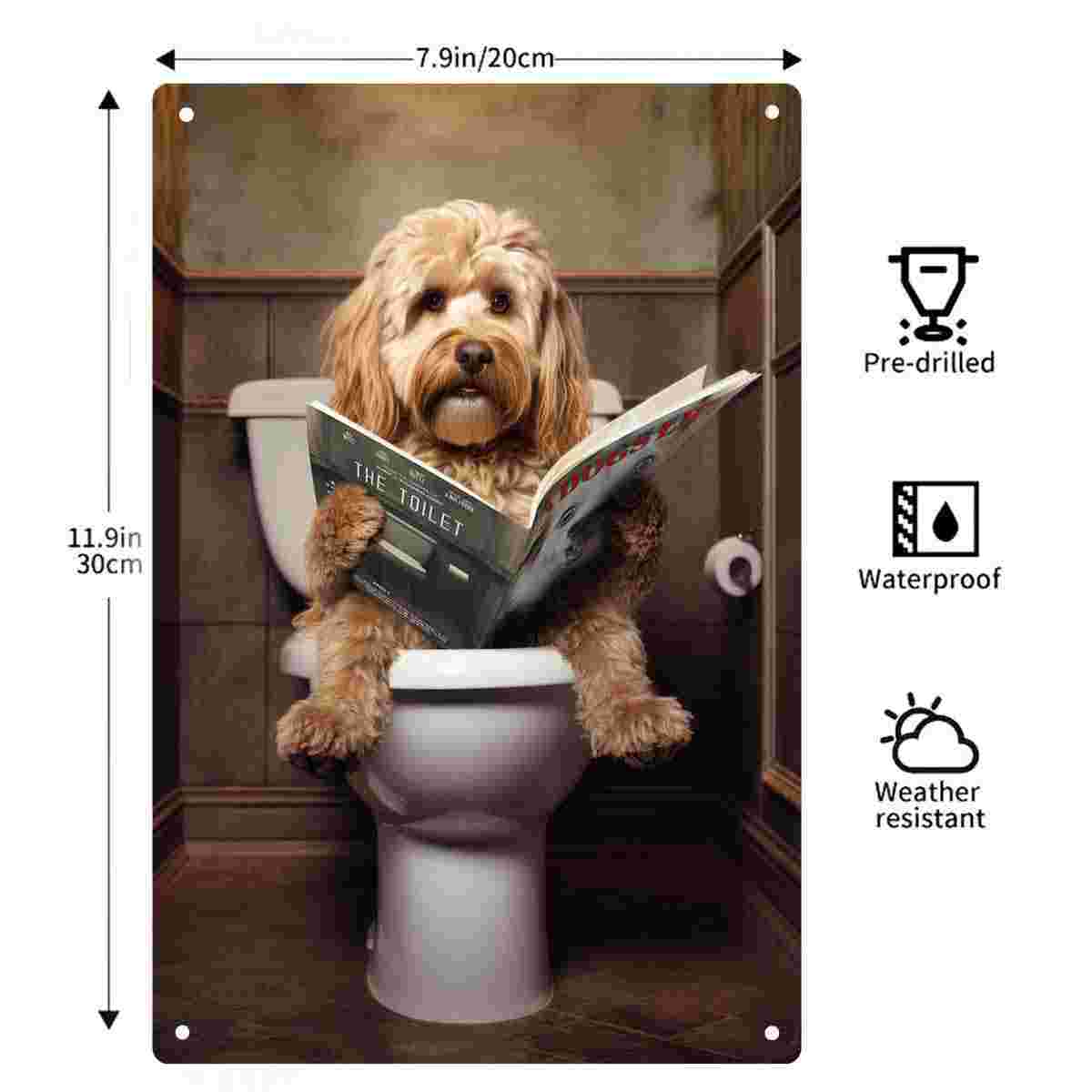 Letrero Metálico Decorativo 2D - Home Bathroom Decor reseña y precio