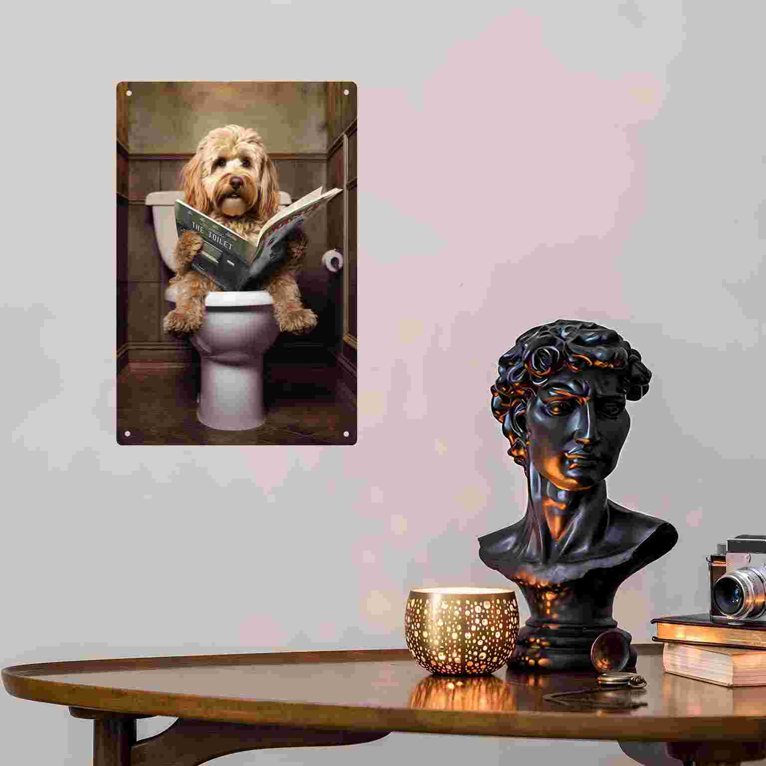 Letrero Metálico Decorativo 2D - Home Bathroom Decor reseña y precio